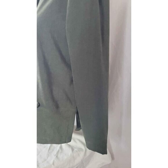 Vintage R&K Original sz 8 Petite 8P dressy blazer jacket green button front EUC - Picture 5 of 9